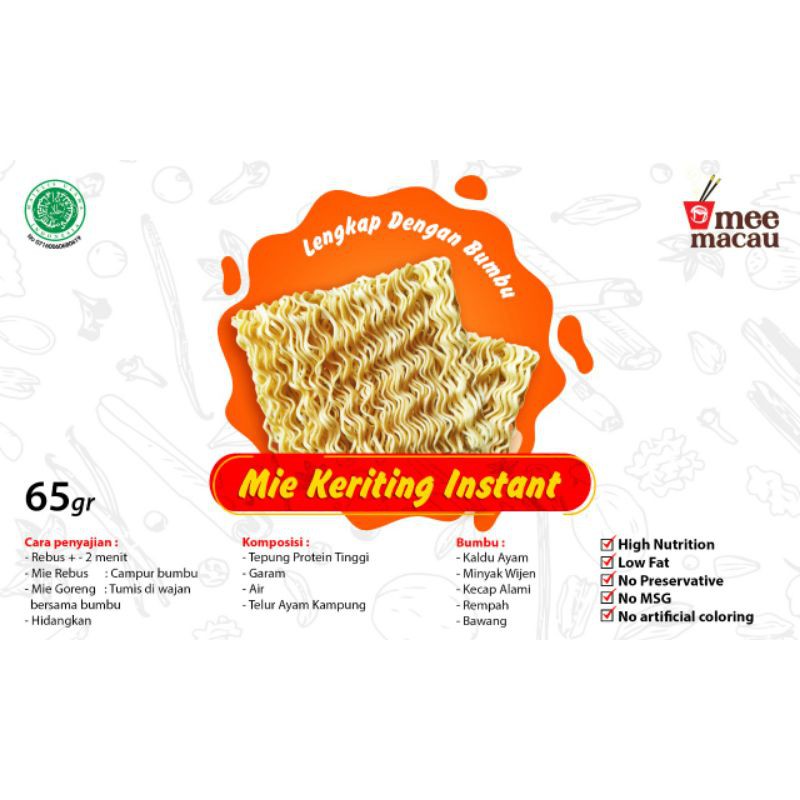 Mie Keriting Goreng Instan | Single Double | Instant Noodle Halal MUI Indomie Jumbo PIRT