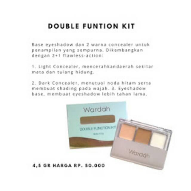 Wardah Double Function kit