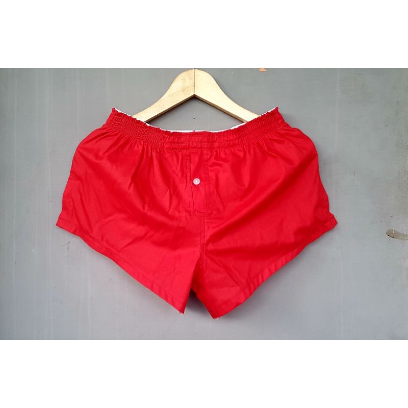 CELANA MURAH BOXER WARNA PUTIH POLOS ALL SIZE