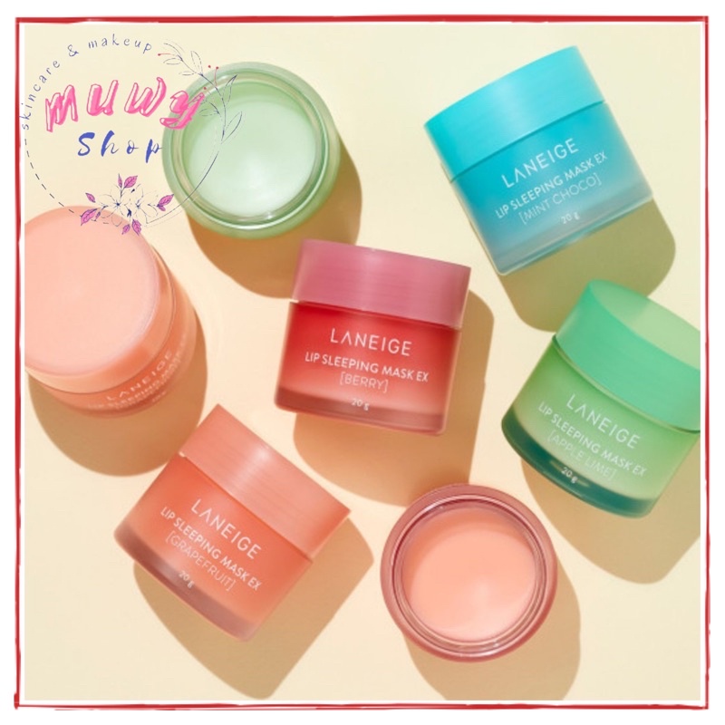 Laneige Lip Sleeping Mask EX 20gr Berry / EX Grapefruit / EX Mint Choco / Apple Lime