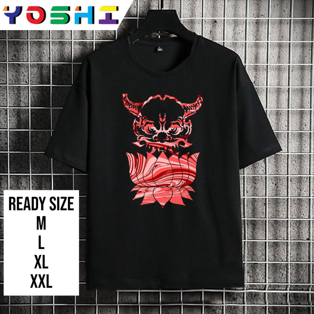 (053)Kaos Distro Gambar Iblis Atheis  Pria Murah T-shirt Kaos Keren Kaos Murah Baju Distro Pria Wani