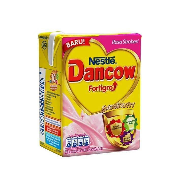 

Dancow UHT Fortigro Coklat dan Strawberry 110Ml