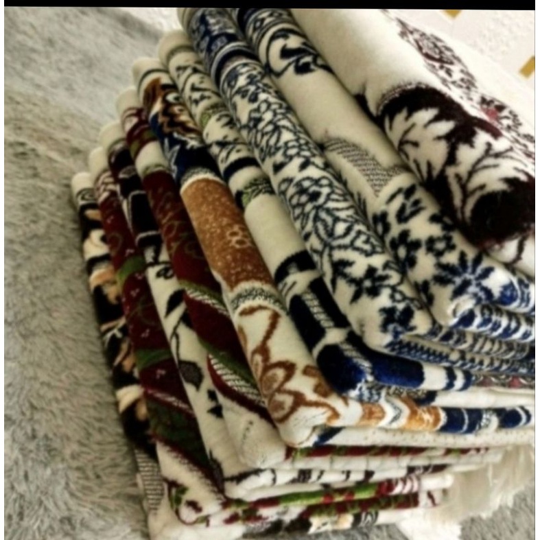 sajadah turky/sajadah safatex bahan bludru halus tebal