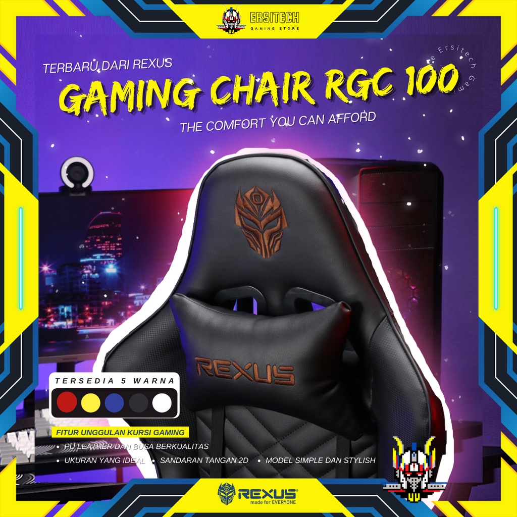 Jual Rexus Gaming Chair RGC 100 2D - Kursi Gaming Rexus, Kursi Gamming