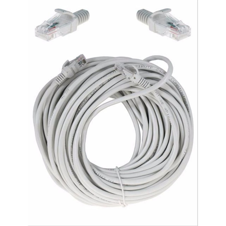 Kabel lan network netline cat5e utp 30m - cable internet rj45 cat 5 5e patch cord 30 meter