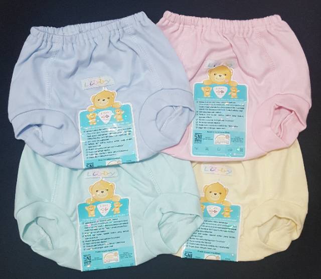 Libby 3 pcs Celana Pop Anak 6-12 Polos Warna