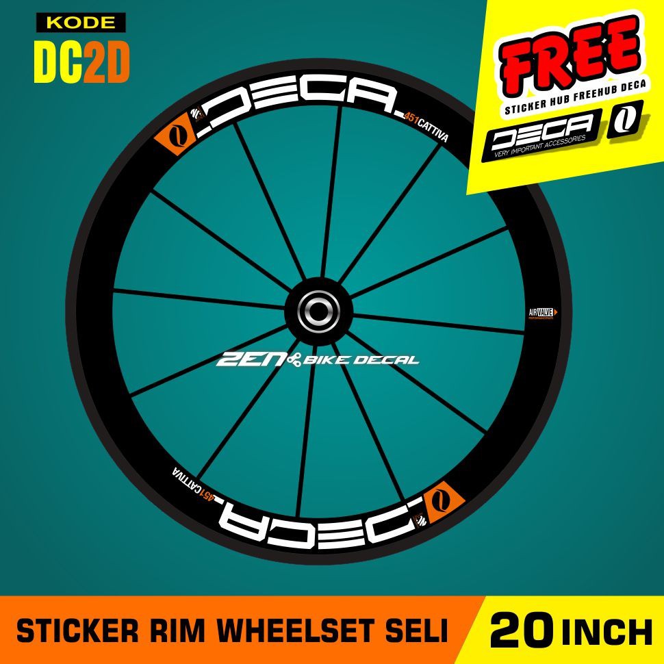 Decal Sticker VELG / RIM WHEELSET SELI / sepeda lipat RING 20 INCH