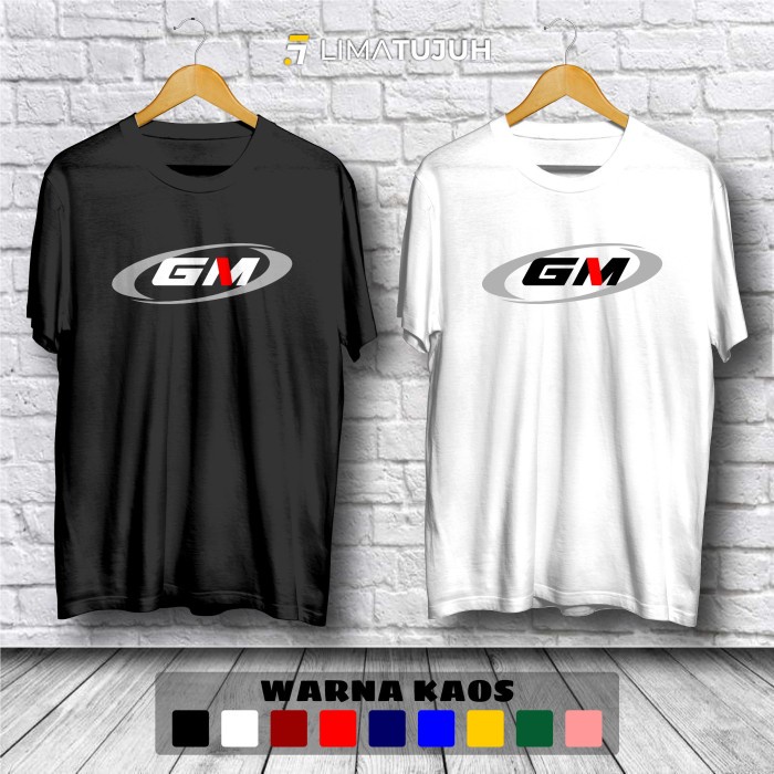 Kaos GM Helmet Logo Baju Distro