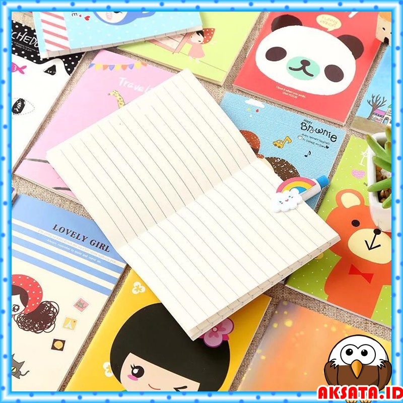 

Buku Tulis Mini / Notebook Kecil / Buku Tulis Kecil Motif Kartun