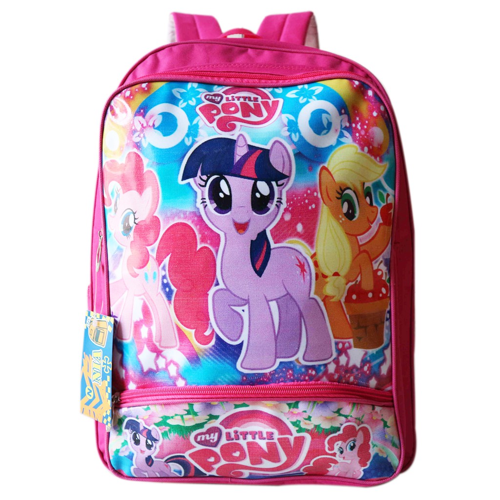 Jual Tas Ransel Anak Gambar Karakter Little Pony Cewe Perempuan Murah