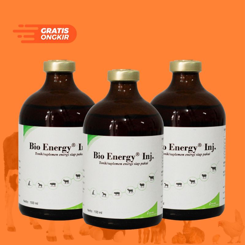 BIO ENERGY/ ATP inj 100mlmeningkatkan stamina hewan