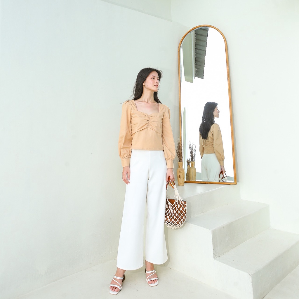 VELOVE - V876 Sora Tied Top - 3 COLORS &amp; 2 SIZE