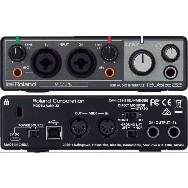 ROLAND AUDIO INTERFACE RUBIX 22 USB GARANSI RESMI