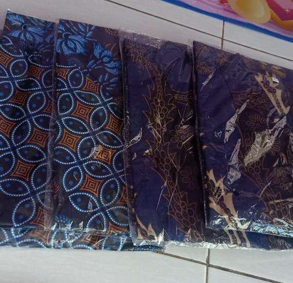Kemeja Batik Pria Lengan Panjang Formal Size M L Xl Bz0008