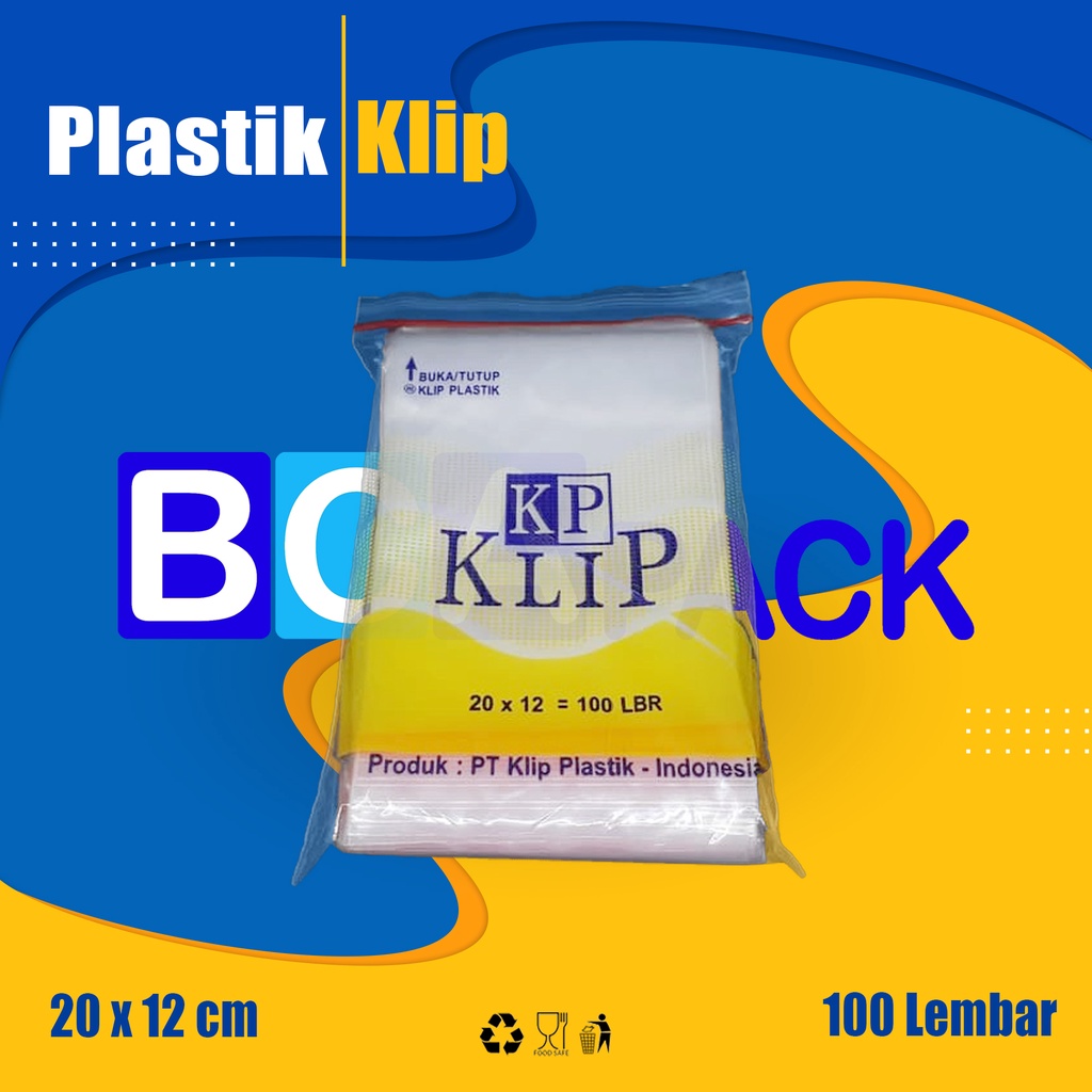 

PLASTIK KLIP SIZE 20 X 12 - KANTONG KLIP KP BENING UKURAN 20X12 ISI 100 LEMBAR JAKARTA