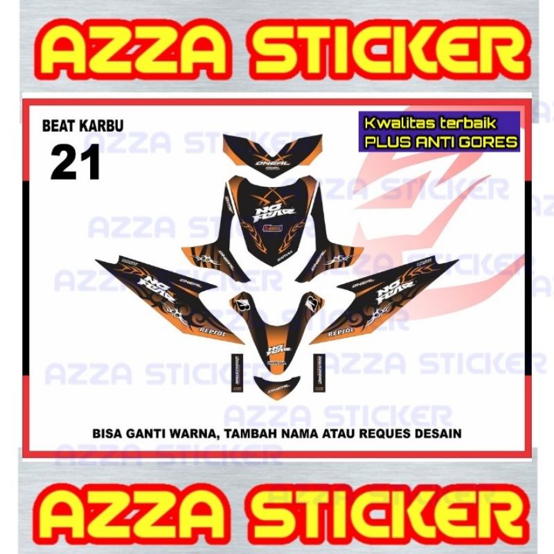 Decal Beat Karbu Full Body Stiker Decal Beat Karbu Full body 21