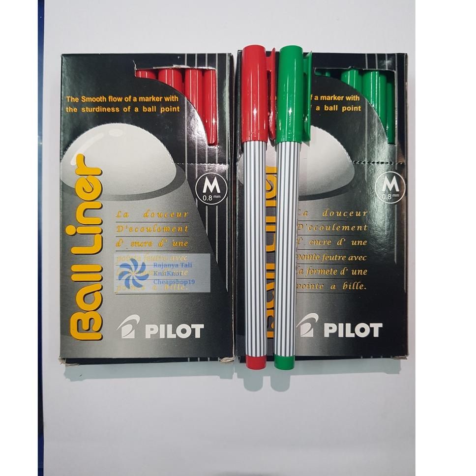 

[PRODUK KCNLY] PULPEN PILOT BALLINER / Merah / Hijau / Pena MBN