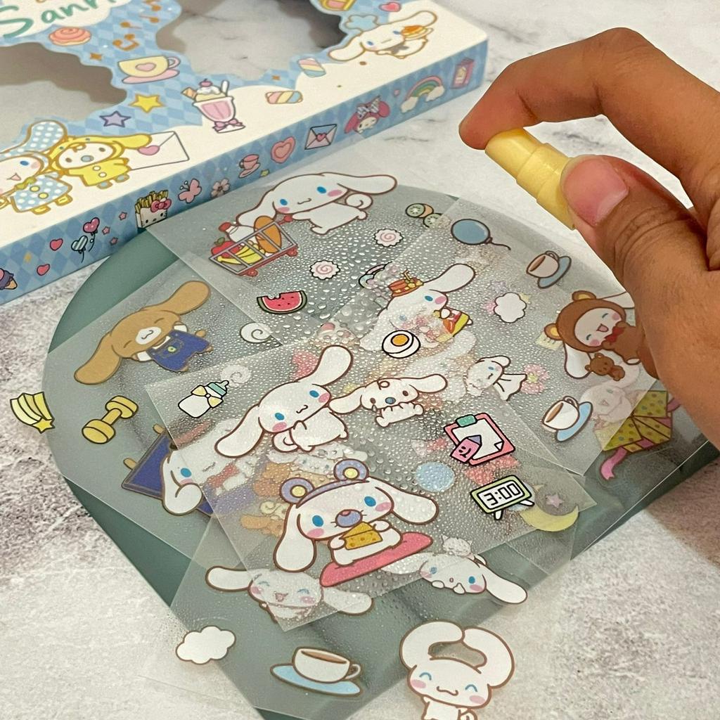 Sticker Sanrio 32 Lembar Lucu Lengkap Variant Melody Purin Cinnamoroll / Stiker Sanrio 1 box Isi 32 Lbr ready 3 Warna Alat Tulis Anak kekinian Kualitas terbaik Bisa Grosir dan COD