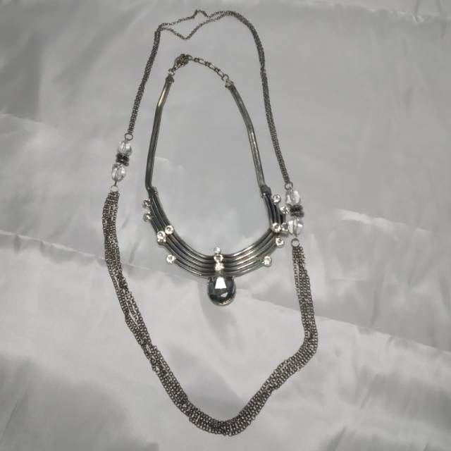 Kalung double cleopatra aksesoris hijab