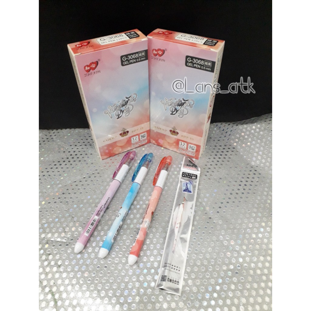 

Pulpen lovein G-3068 gel pen 0.5mm / Gel Pen Lovein Zhixin G-3068