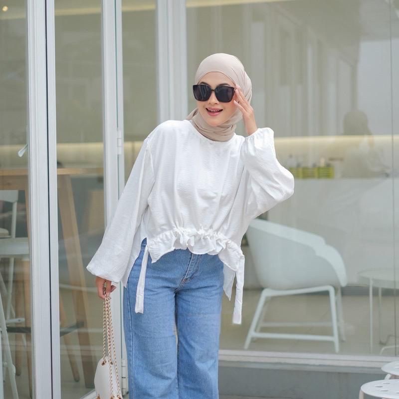 1KG MUAT 5PCS | SORELLA BLOUSE SERUT AIRFLOW CRINKLE HITS OOTD SELEBGRAM FASHION GROSIR WANITA TERBEST SELLER