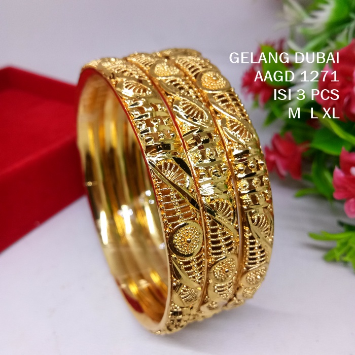 Bangle Gelang Dubai India replika mas Isi 3 PCS AAGD791