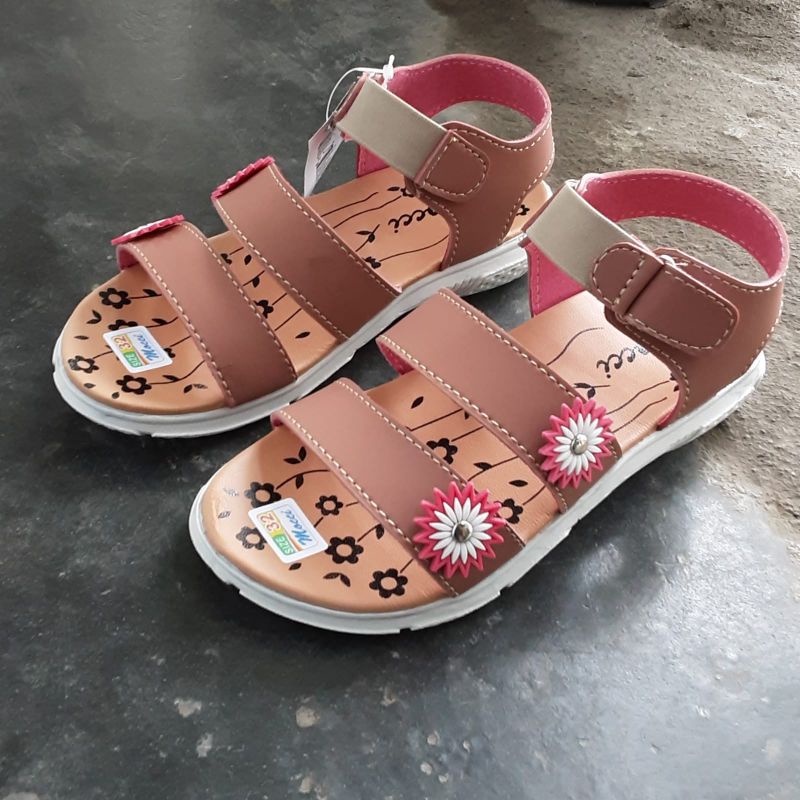 sandal anak perempuan motif bunga | sandal let anak perempuan