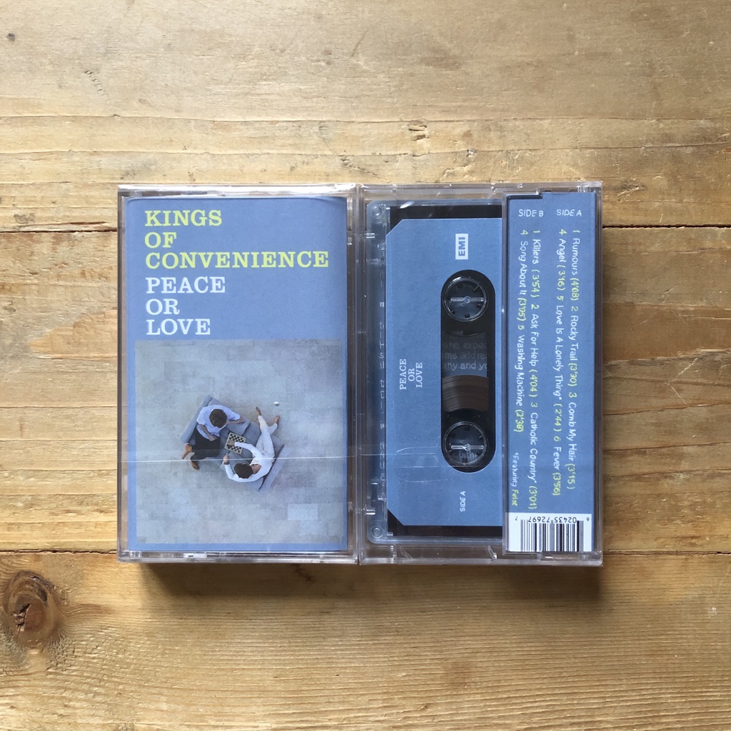 Kaset Pita Impor Kings Of Convenience - Peace Or Love Import Cassette Original