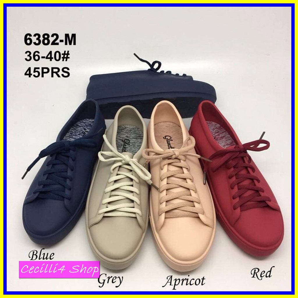 HOT PROMO Promo Jelly Shoes Merk Glanzton Plus Dus Polos
