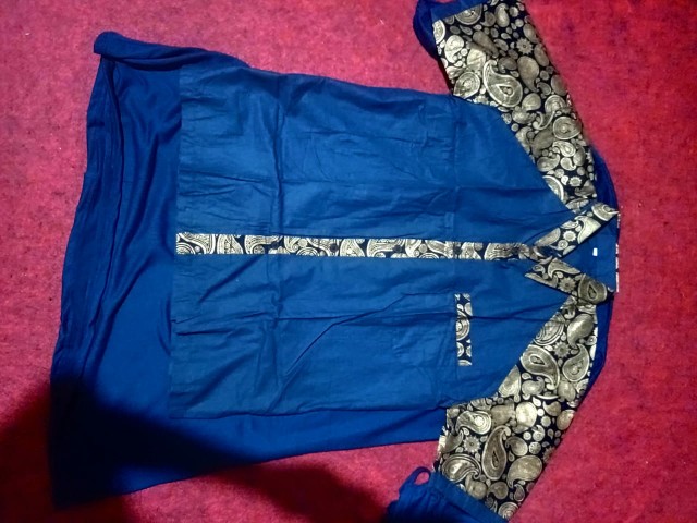 Kemeja Batik Kombinasi Pria Lengan Pendek & Panjang Terlaris & Termurah ,size M, L, Xl ( Original )