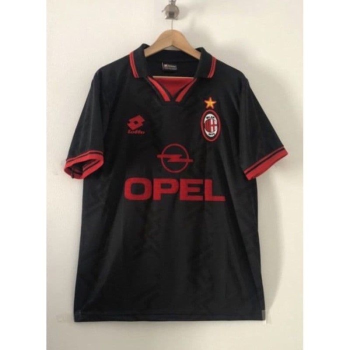Jersey Bola Retro Ac Milan 3Rd Black 1996