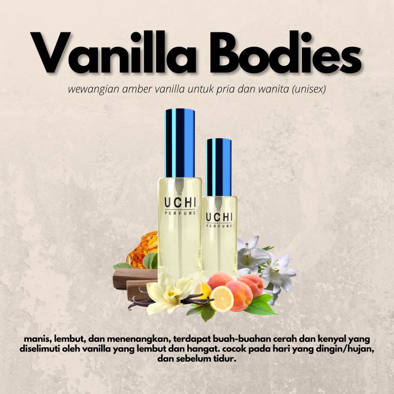 Jual Uchi Parfume Vanilla Bodies (20ml,30ml,50ml) | Shopee Indonesia