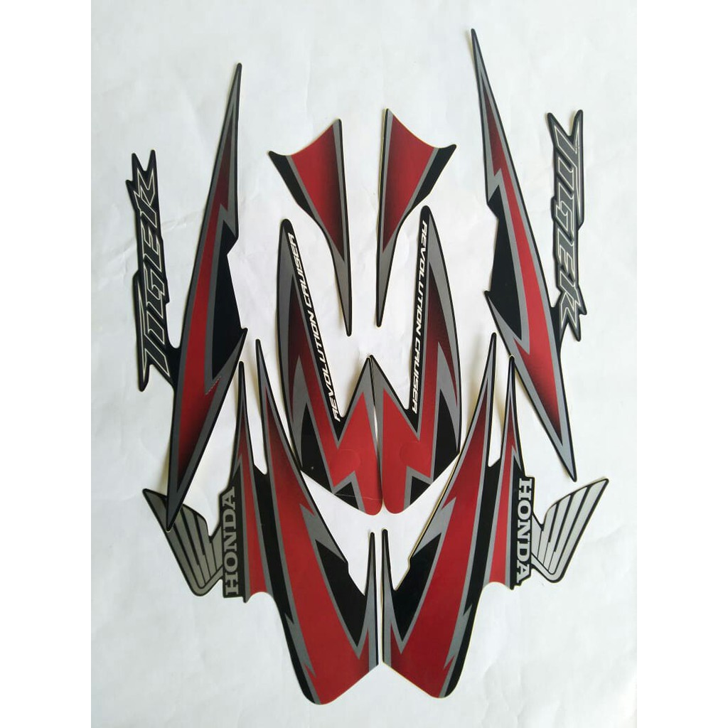 stiker striping tiger revo 2012 hitam