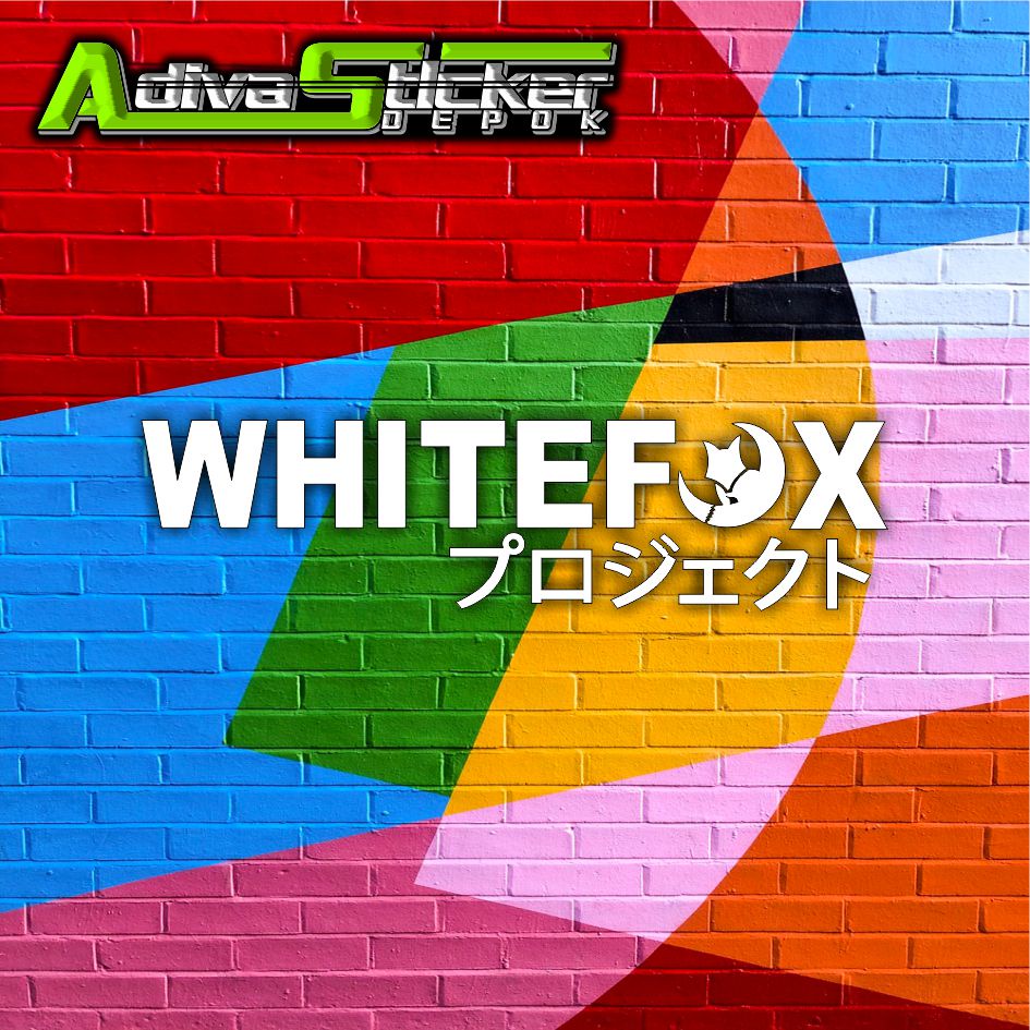 Stiker white Fox Sticker WHITEFOX A