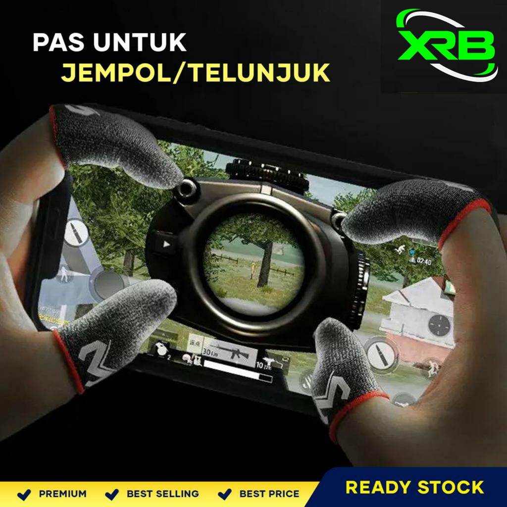 Sarung Jari Handphone Original Mr Q isi 2Pcs Nyala Dalam Gelap Sarung Jempol  Glow in the Dark Sarung Jempol Game PUBG MLBB CODM LOKI Sarung Jempol Handphone