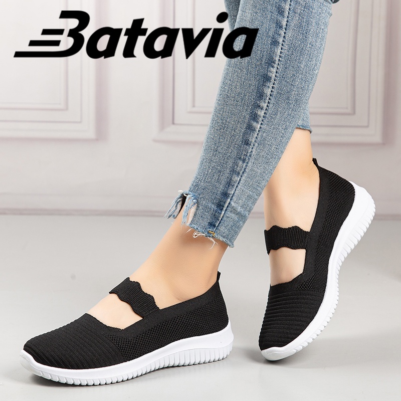 (COD)Batavia Shoes sepatu sepatu wanita sepatu flat rajut Sepatu slip-on slip-on kasual sepatu perempuan A20 A6