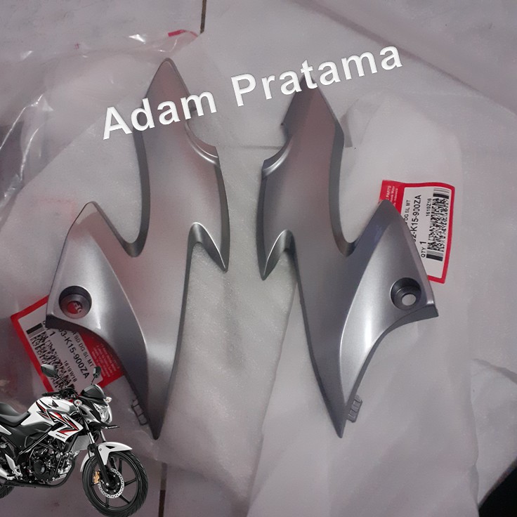 Kupingan Cover Lampu CB 150 R old Kanan Kiri Warna Silver Kuping Cover Totok Batok Lampu CB 150 R