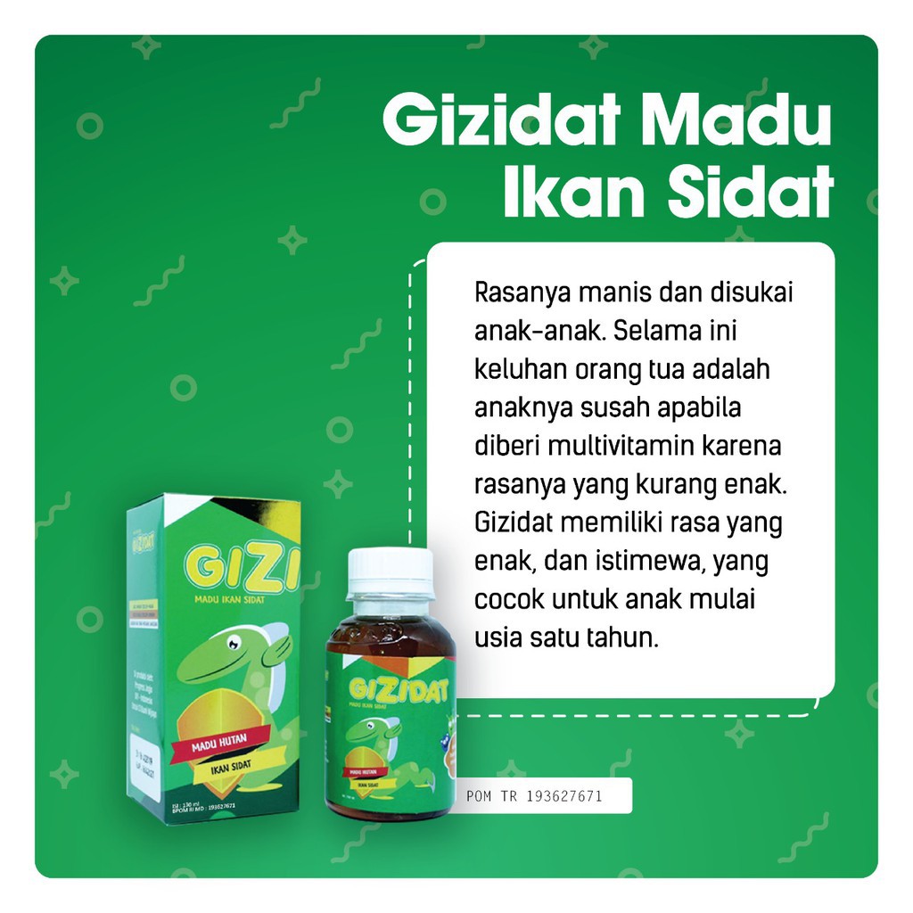 Gizidat Menambah Nafsu makan Anak Madu Ikan Sidat POM TR 193627671