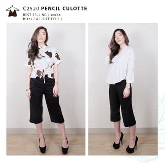 

Stok Ready C2520 PENCIL CULOTTE Murah