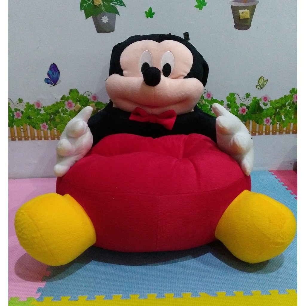 Sofa Boneka Berkarakter Mickey Mouse