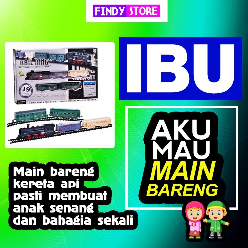 Kado Buat Anak Laki Laki Hadiah Ulang Tahun Ultah Mainan Kereta Api Cowok SD 1 2 3 4 5 6 Tahun C21