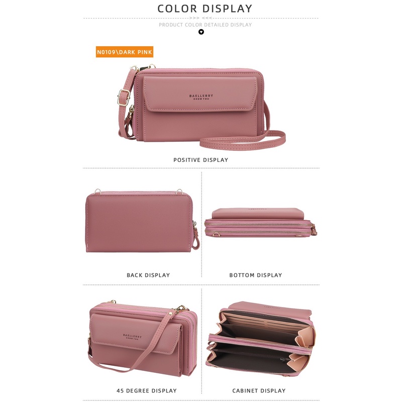 ORIGINAL BAELLERRY N0109 TAS SELEMPANG BAHU WANITA KONDANGAN NIKAHAN PESTA DUAL SLETING MUAT HP