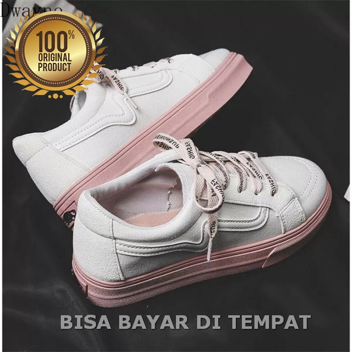 Syra.Footwear Sepatu Sneakers Import Wanita Korea Fashion Origina AN369 Kt03 - Putih, 36