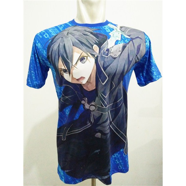 kaos anime swort art online kirito