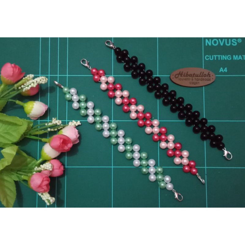 Konektor Masker Mutiara Murah / konektor masker hijab / konektor mutsin / souvenir