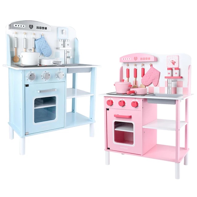 Wooden Kitchen Set Nordic - mainan dapur dapuran kayu masak masakan