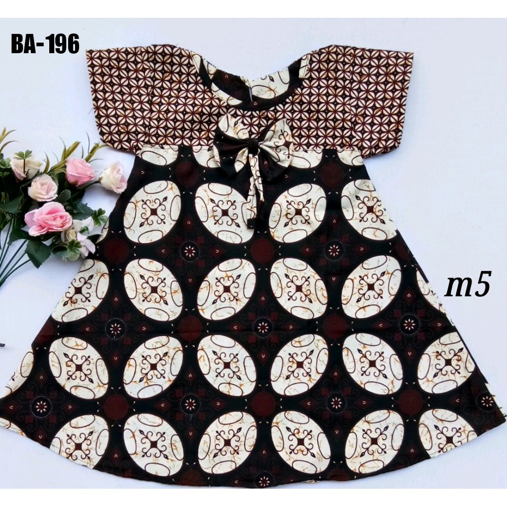 dress batik anak usia 1-3tahun BA-196 motif 3