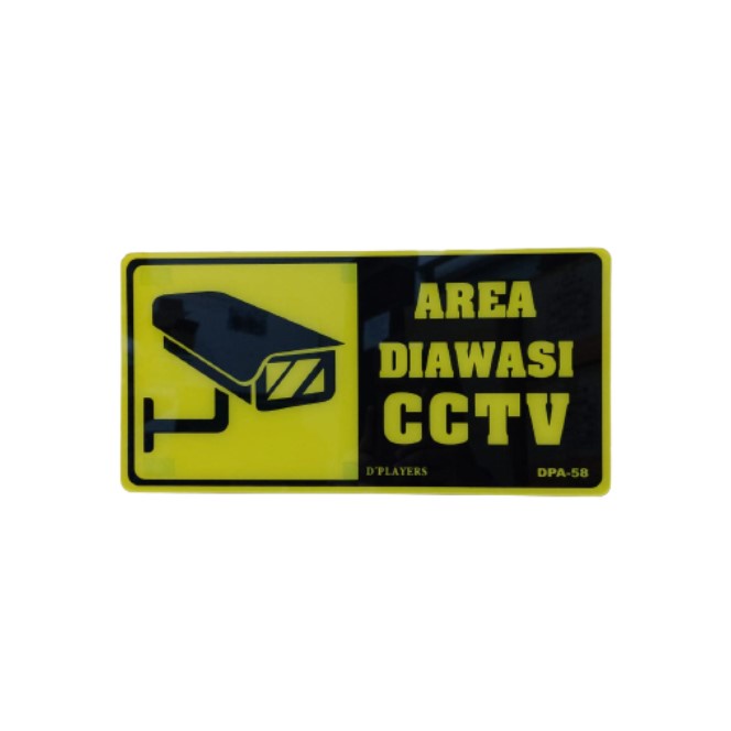 Sign Board Akrilik Area Diawasi CCTV Dplayers DPA-58