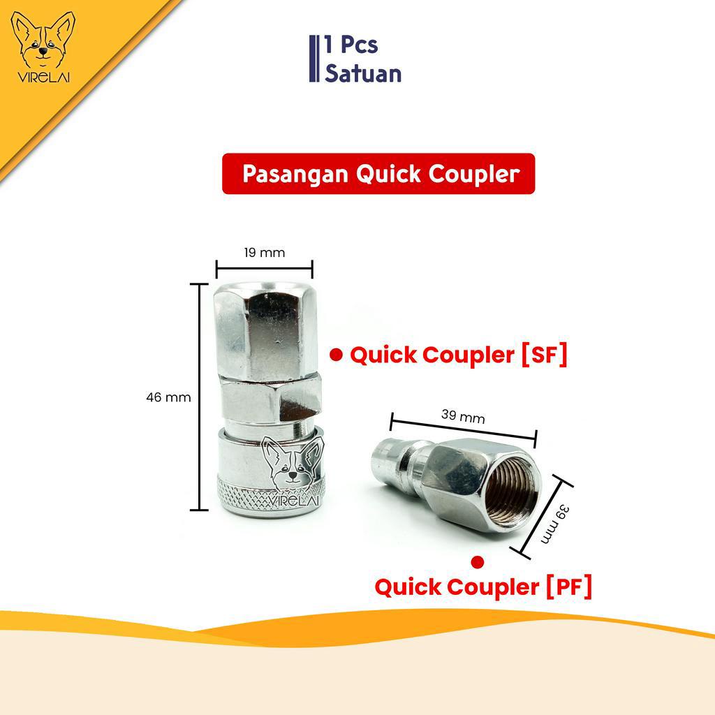 Sambungan Selang Angin Kompresor / Quick Coupler Compresor