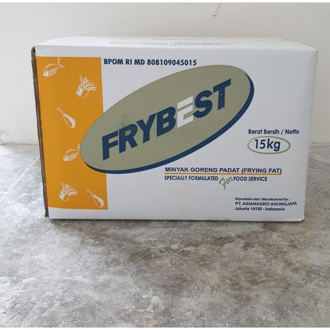 

FRYBEST MINYAK GORENG PADAT (FRYING FAT) 15 KG DFBH5612DF